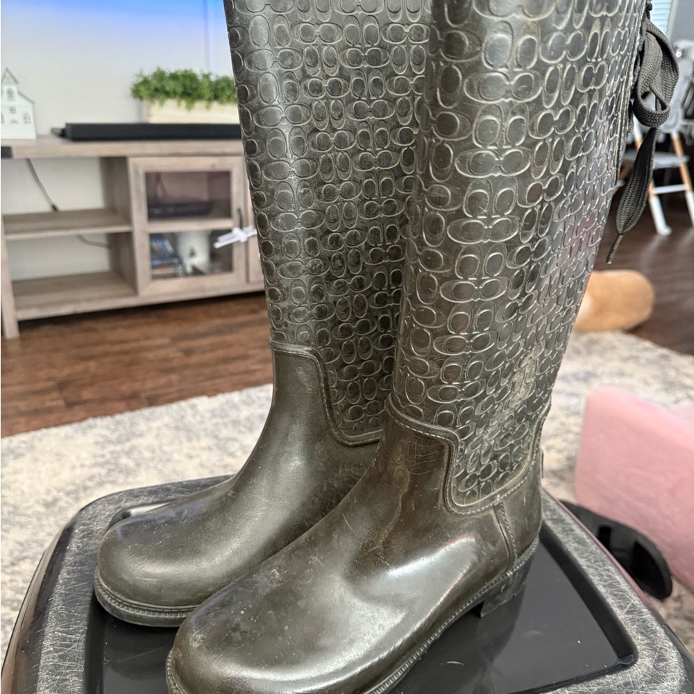 Coach rain boots